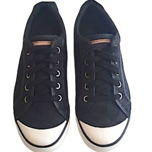 Coach Barrett Black Signature Sneakers Size 6